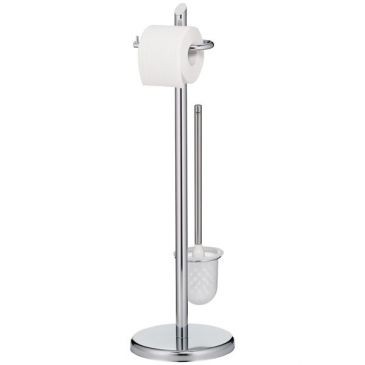 KELA Brosse wc ken métal chrome 22x73 cm