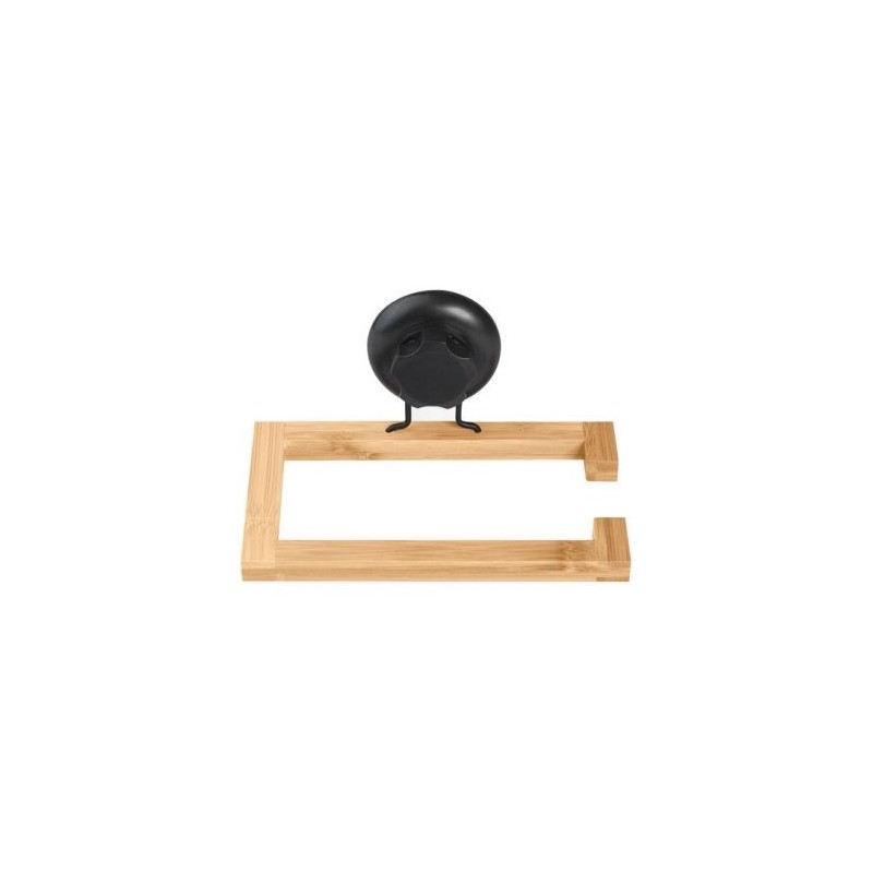 COMPACTOR Porte papier hygiénique ou porte serviette ventouse bambou