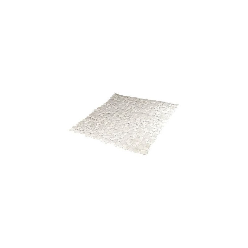 FRANDIS Fond de douche galet pvc incolore 52x52cm