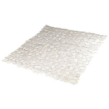 FRANDIS Fond de douche galet pvc incolore 52x52cm