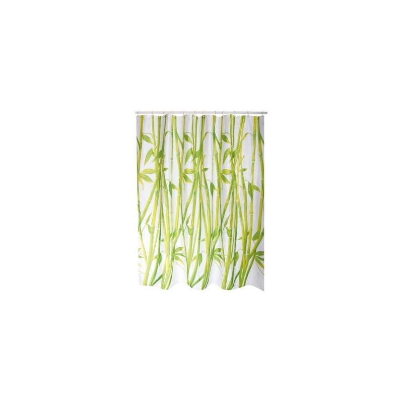 MSV Rideau de douche polyester 180x200cm bambou