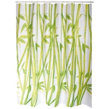 MSV Rideau de douche polyester 180x200cm bambou