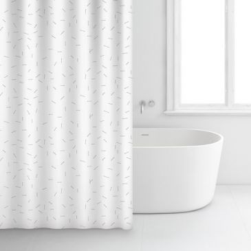 Rayen Rideau douche 180x200 premium blanc motifs 100% coton