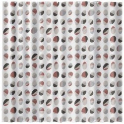 Rideau douche 180x200cm peva gris beige