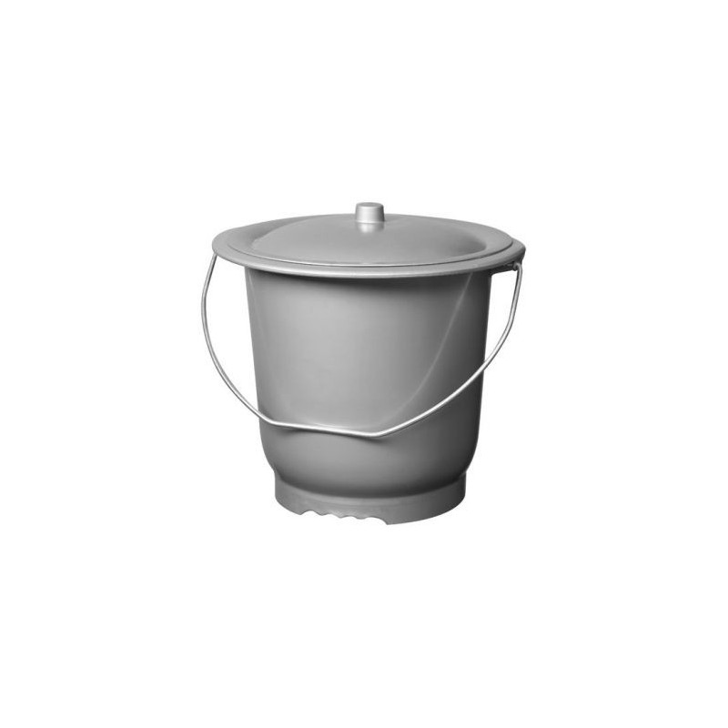 Aluminium et plastique Seau hygiénique modèle adulte + couvercle