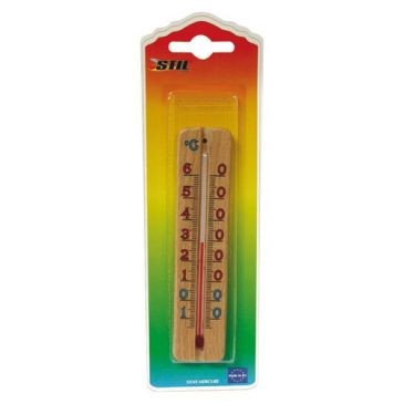 STIL Thermomètre bois 140x30 bl.2053