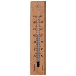 Thermomètre bois intérieur 19cm