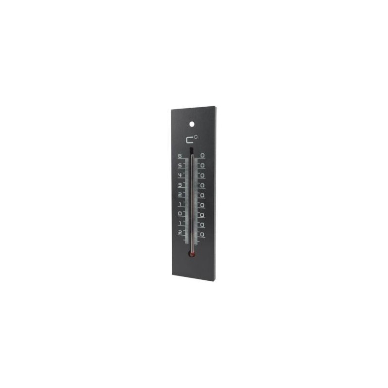 STIL Thermometre medium bois noir 22cm