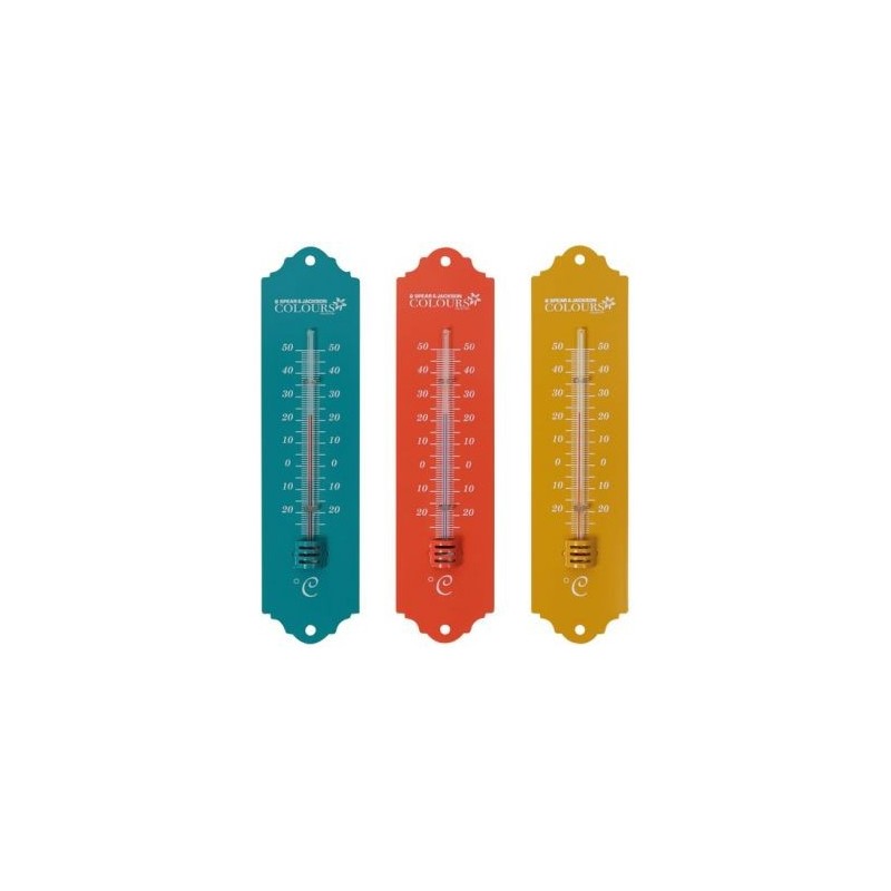 Spear & Jackson Thermomètre métal 20cm coloris assortis