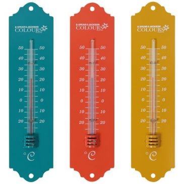 Spear & Jackson Thermomètre métal 20cm coloris assortis