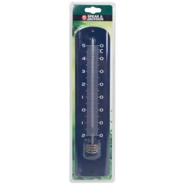 Spear & Jackson Thermomètre métal bleu roi 30cm