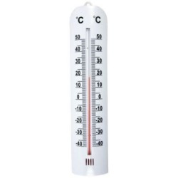 Thermomètre plastique 28cm blanc