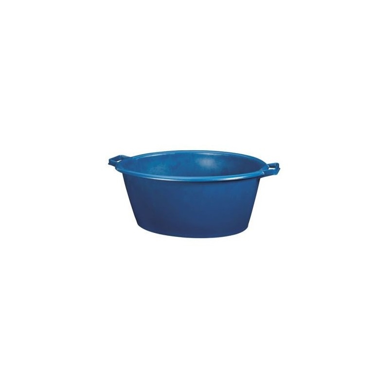 Aluminium et plastique Baquet oval 45L 62x50cm bleu