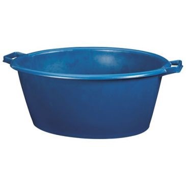 Aluminium et plastique Baquet oval 45L 62x50cm bleu