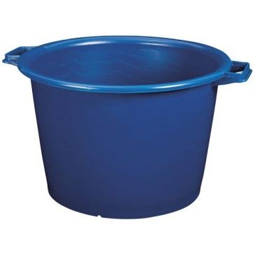 Aluminium et plastique Baquet rond 30L Ø45cm renf. bleu