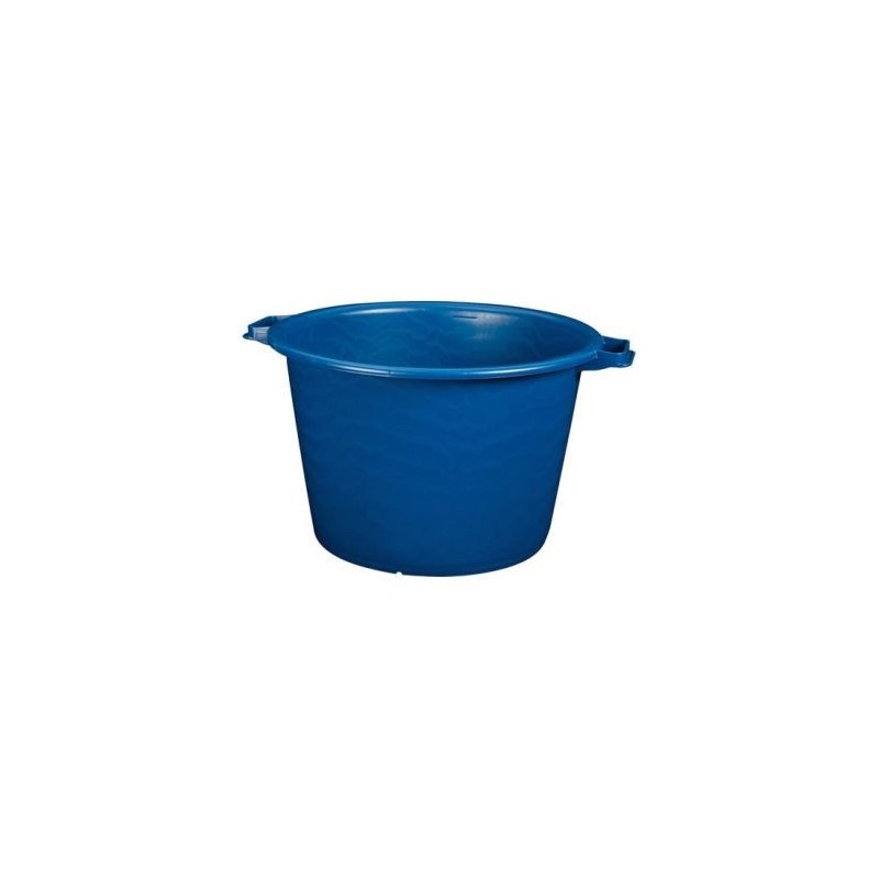 Aluminium et plastique Baquet rond 75L Ø62cm renf.bleu