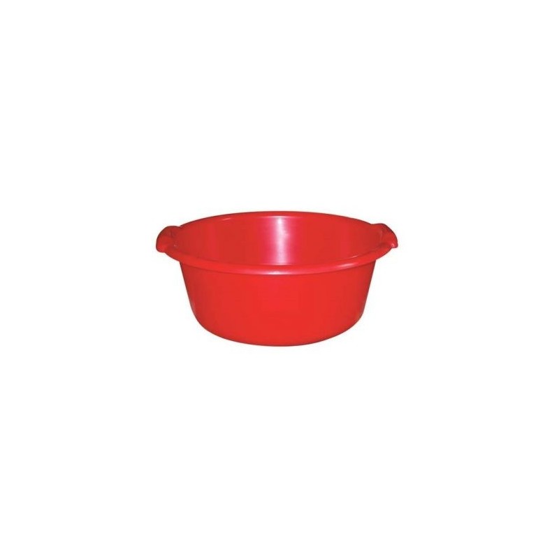 Aluminium et plastique Bassine ronde 11l ø38x16cm rouge