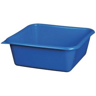 Aluminium et plastique Cuvette carrée 20cm 1.5l bleu