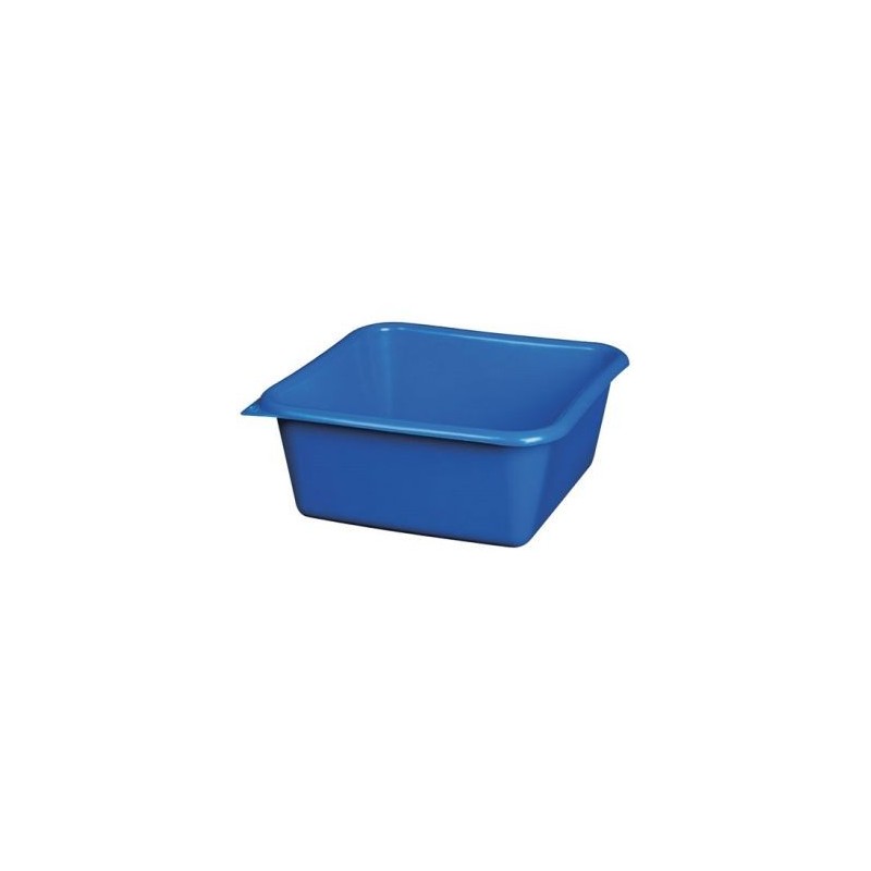 Aluminium et plastique Cuvette carrée 32cm 9.5l bleu