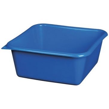 Aluminium et plastique Cuvette carrée 32cm 9.5l bleu