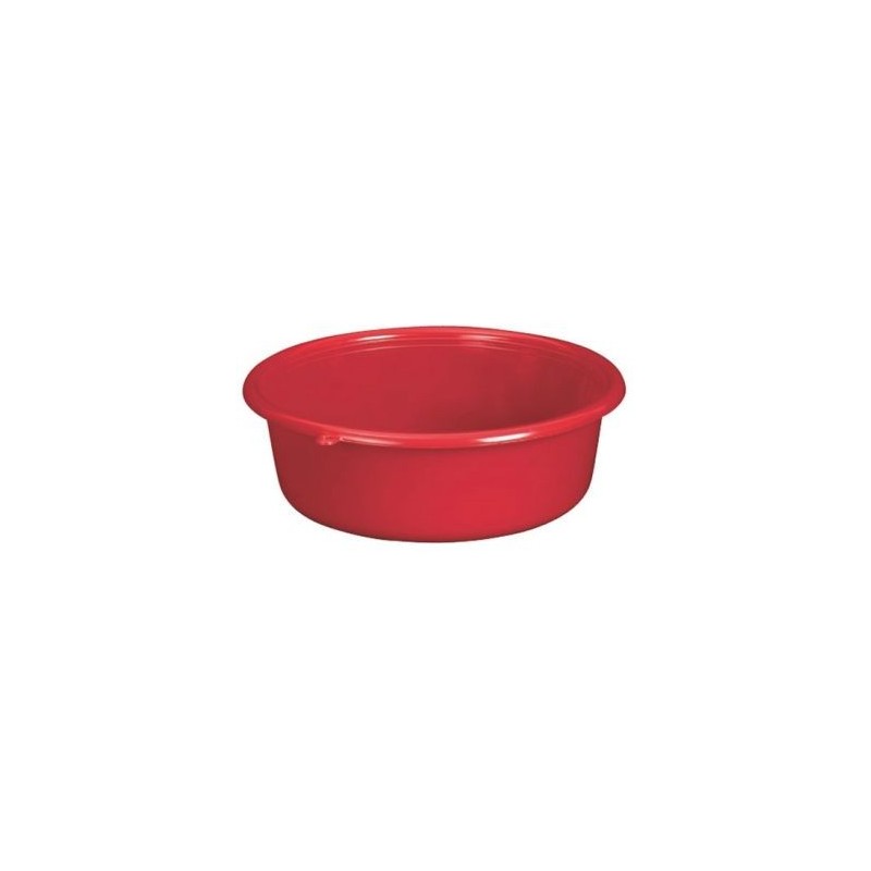 Aluminium et plastique Cuvette ronde ø21x6cm 1.5l rouge
