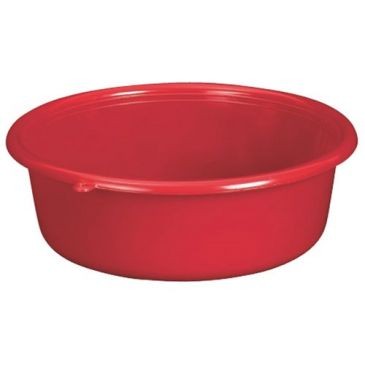 Aluminium et plastique Cuvette ronde ø21x6cm 1.5l rouge