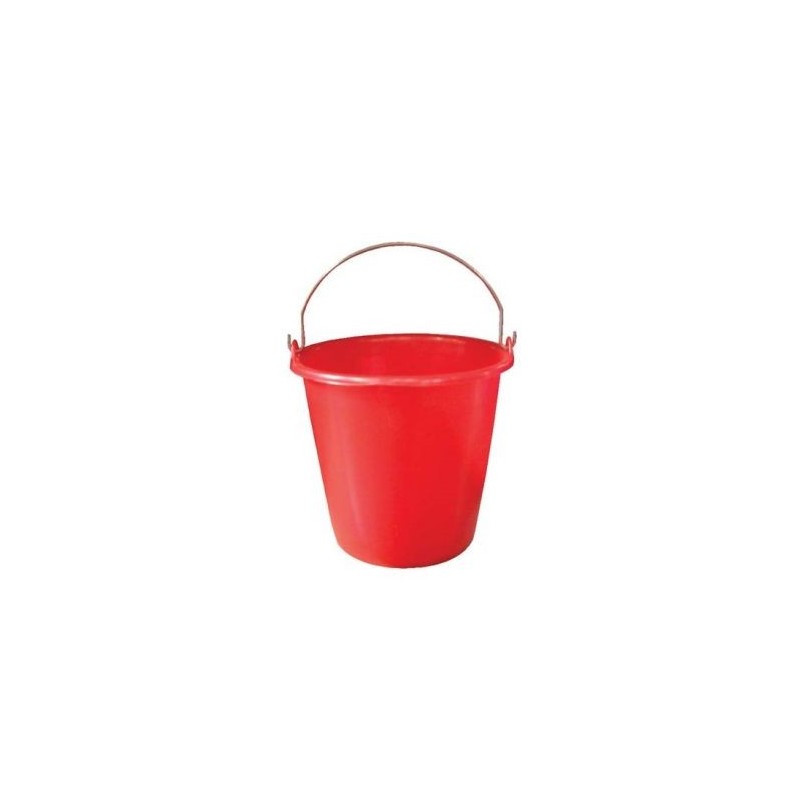 Aluminium et plastique Seau ménage 12L gradué rouge