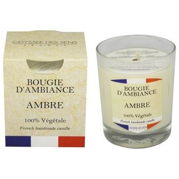 ODYSSEE DES SENS Bougie france 180g ambre