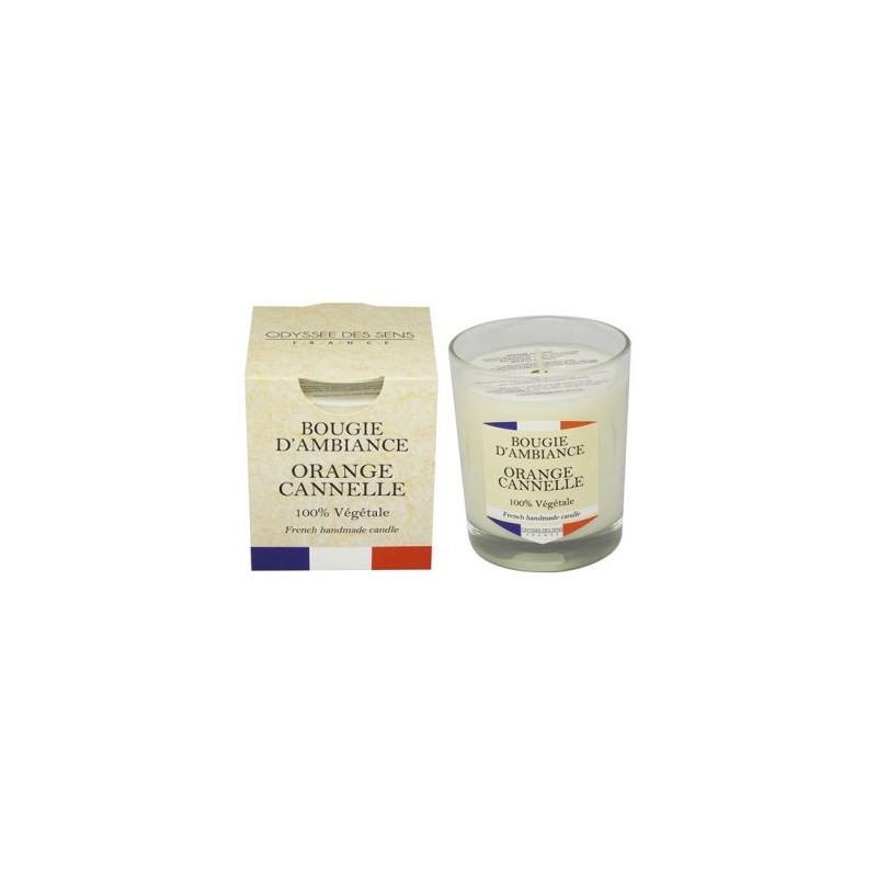 ODYSSEE DES SENS Bougie france 180g orange cannelle