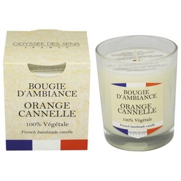 ODYSSEE DES SENS Bougie france 180g orange cannelle