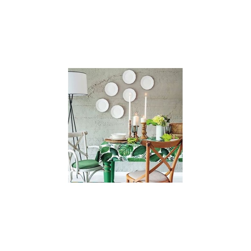 D-C-TABLE Nappe toile ciree ronde manhattan java 150cm
