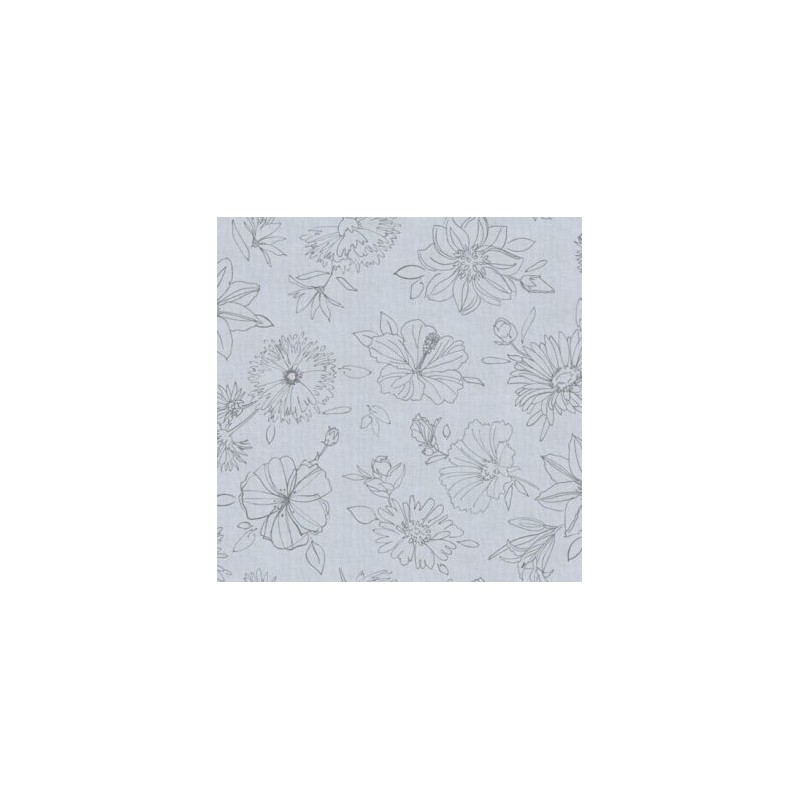D-C-TABLE Nappe ovale manhattan palmas gris 150x250cm