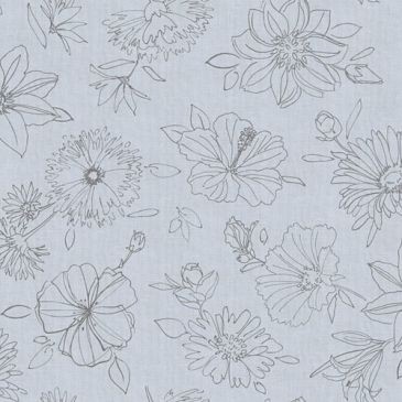 D-C-TABLE Nappe ronde manhattan palmas gris 150cm
