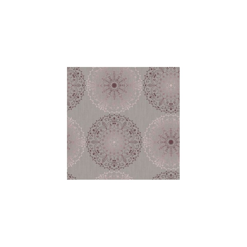 D-C-TABLE Nappe ronde monte carlo charlene gris 150cm
