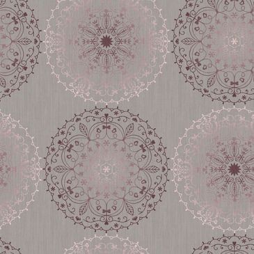 D-C-TABLE Nappe ronde monte carlo charlene gris 150cm