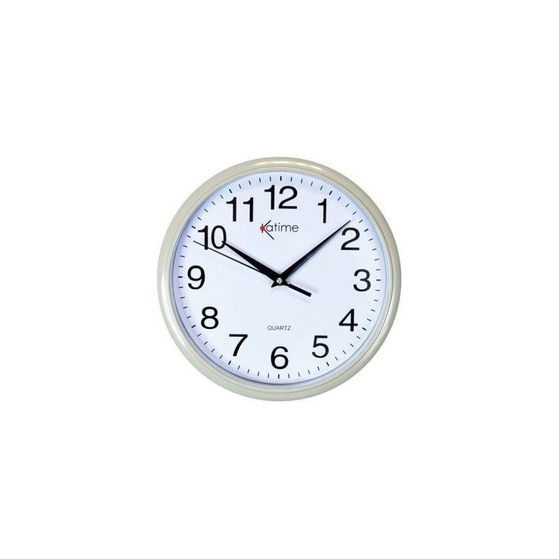KATAMEX Pendule plastique ronde d.26 assortie