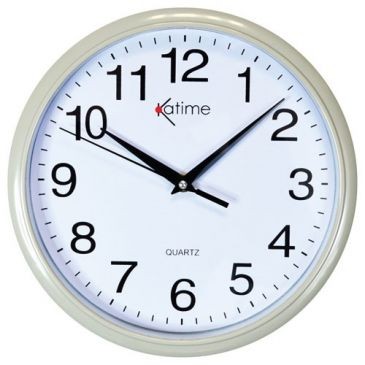 KATAMEX Pendule plastique ronde d.26 assortie