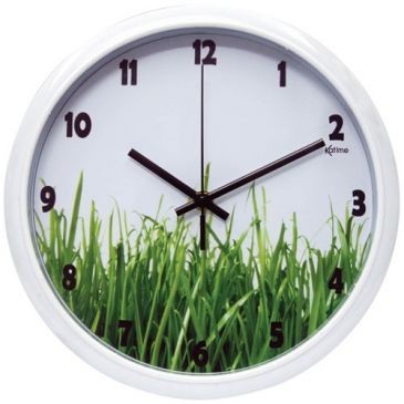KATIME Pendule silencieuse 26cm nature assorti