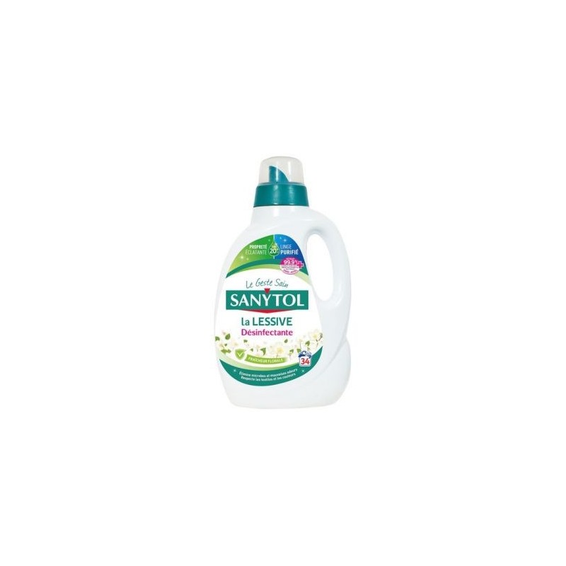 SANYTOL Sanytol lessive désinfectante fraicheur florale 1.70l