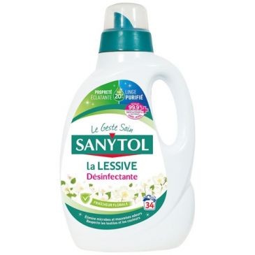 SANYTOL Sanytol lessive désinfectante fraicheur florale 1.70l
