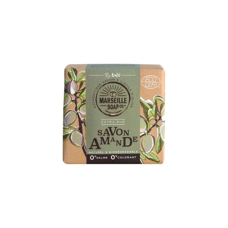 MARSEILLE SOAP Savon de marseille amande écocert 100g