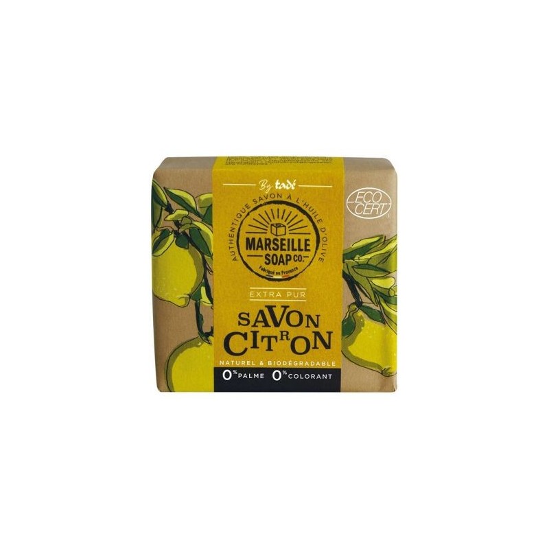MARSEILLE SOAP Savon de marseille citron écocert 100g