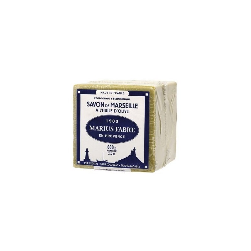 MARIUS FABRE Savon marseille huile olive cube 600g