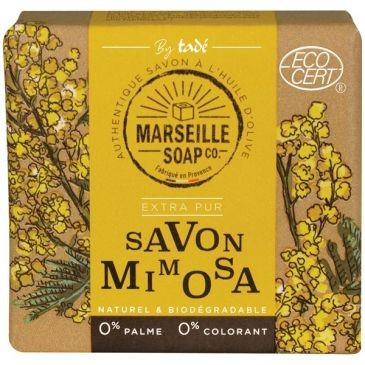 MARSEILLE SOAP Savon de marseille mimosa ecocert 100g