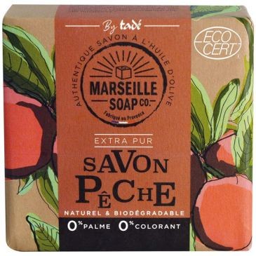 MARSEILLE SOAP Savon de marseille pêche écocert 100g