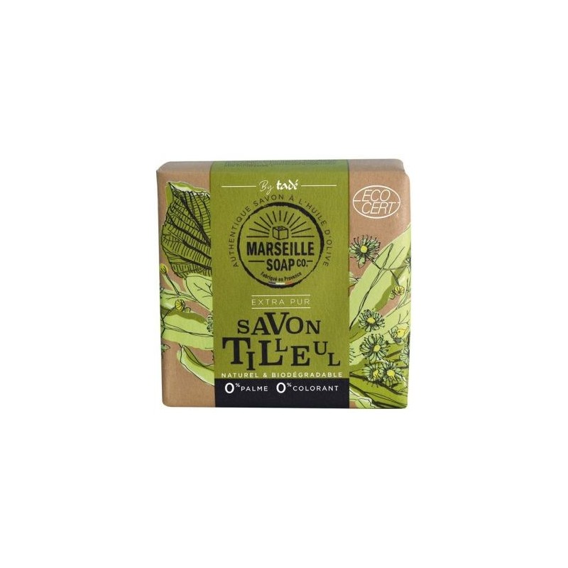 MARSEILLE SOAP Savon de marseille tilleul écocert 100g