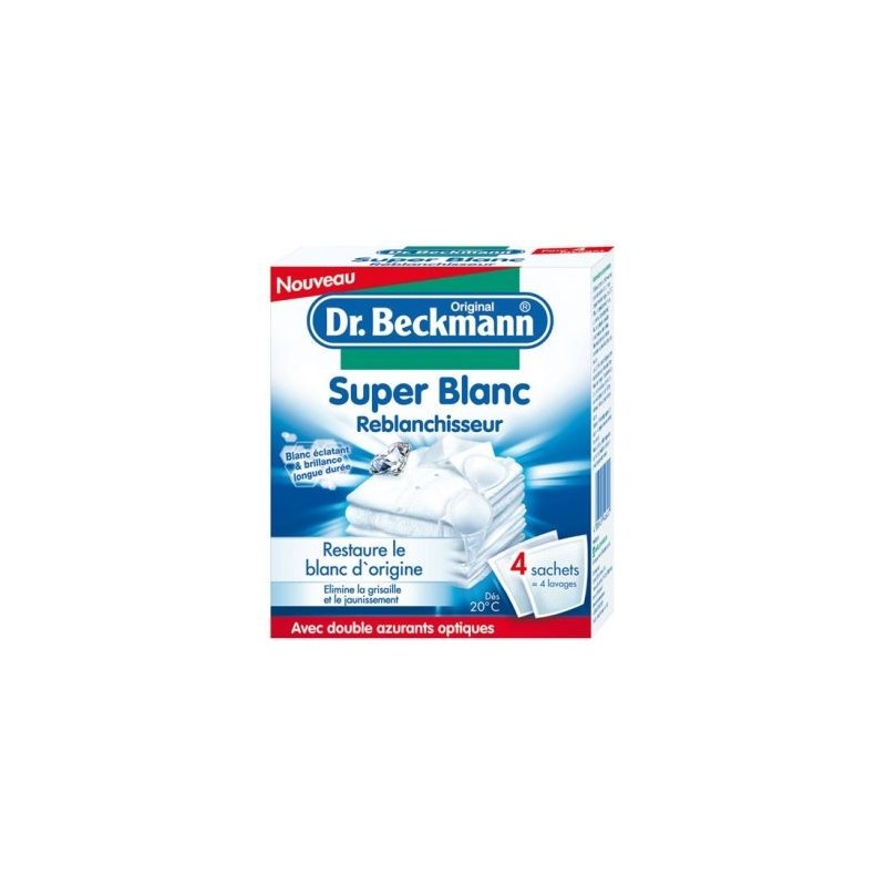 DR BECKMANN Super blanc reblanchisseur x4 sachet