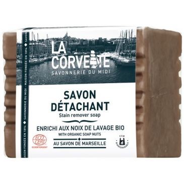 LA CORVETTE Savon détachant enrichi aux noix de lavage écocert 250g