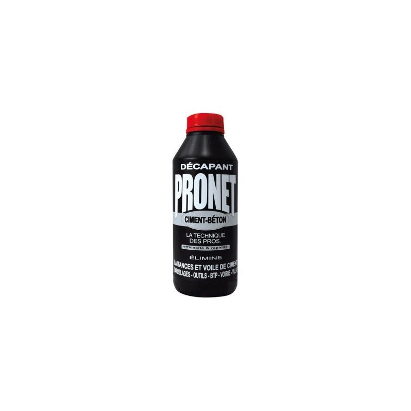 PRONET Pronet décapant laitances béton voiles ciment 1L