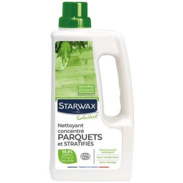 STARWAX SOLUVERT Nettoyant concentré parquet et stratifié 1l ecocert Soluve